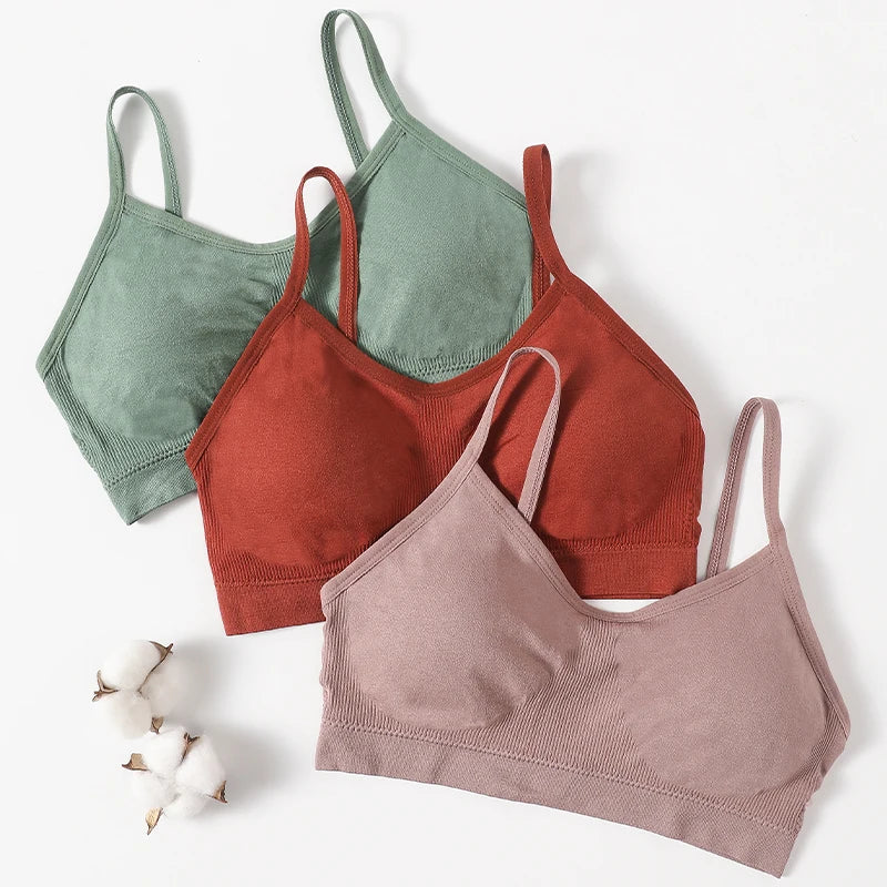 Ribbed Ruched Camisole Bralette