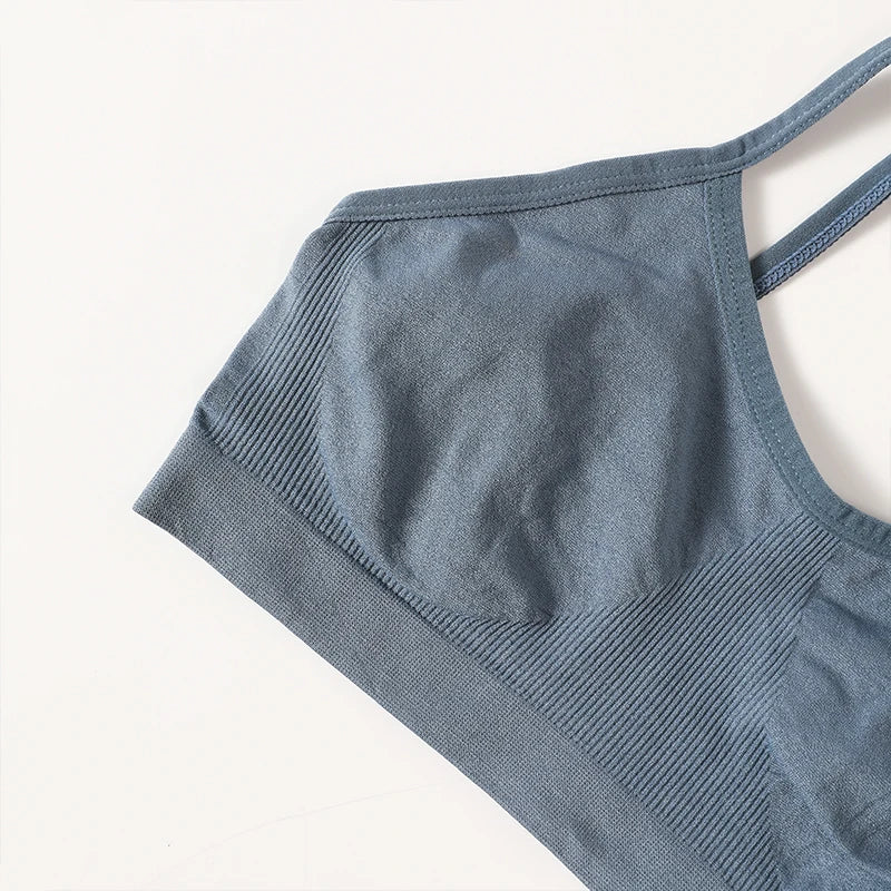 Ribbed Ruched Camisole Bralette