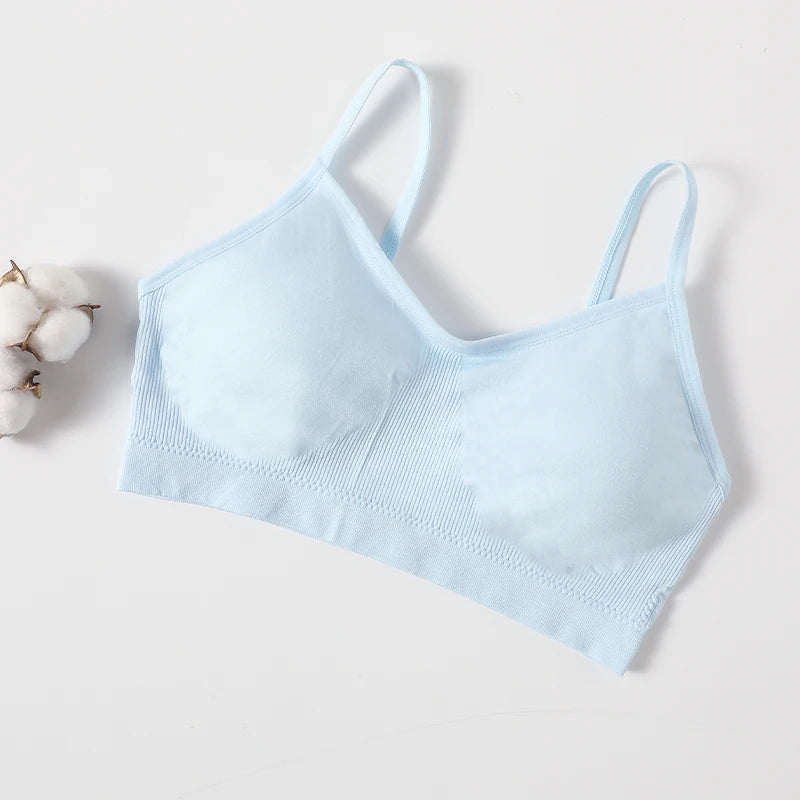 Bralette camisole côtelée froncée