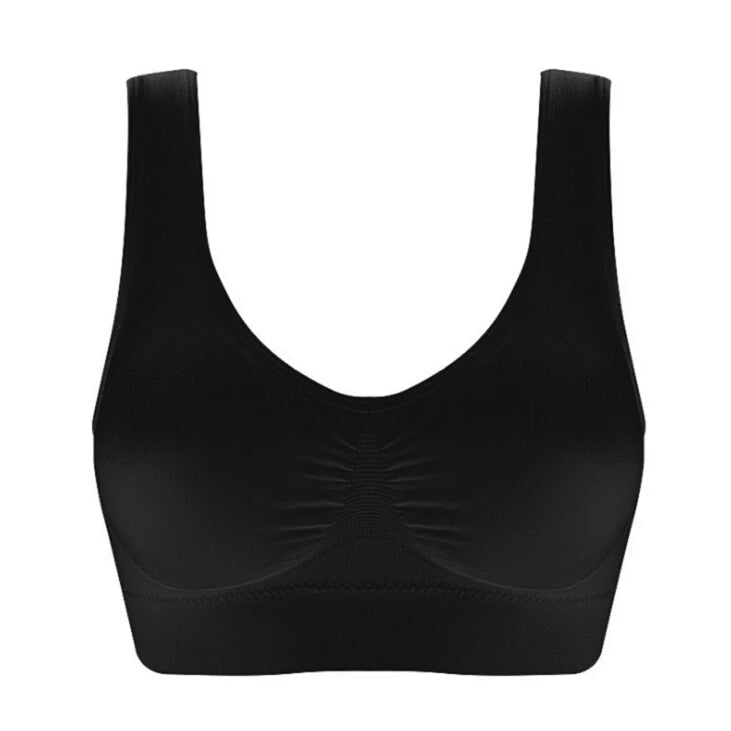 Brassière de sport côtelée sans armatures