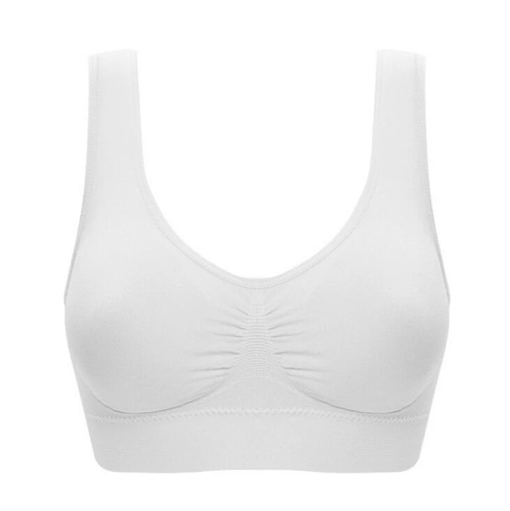 Brassière de sport côtelée sans armatures