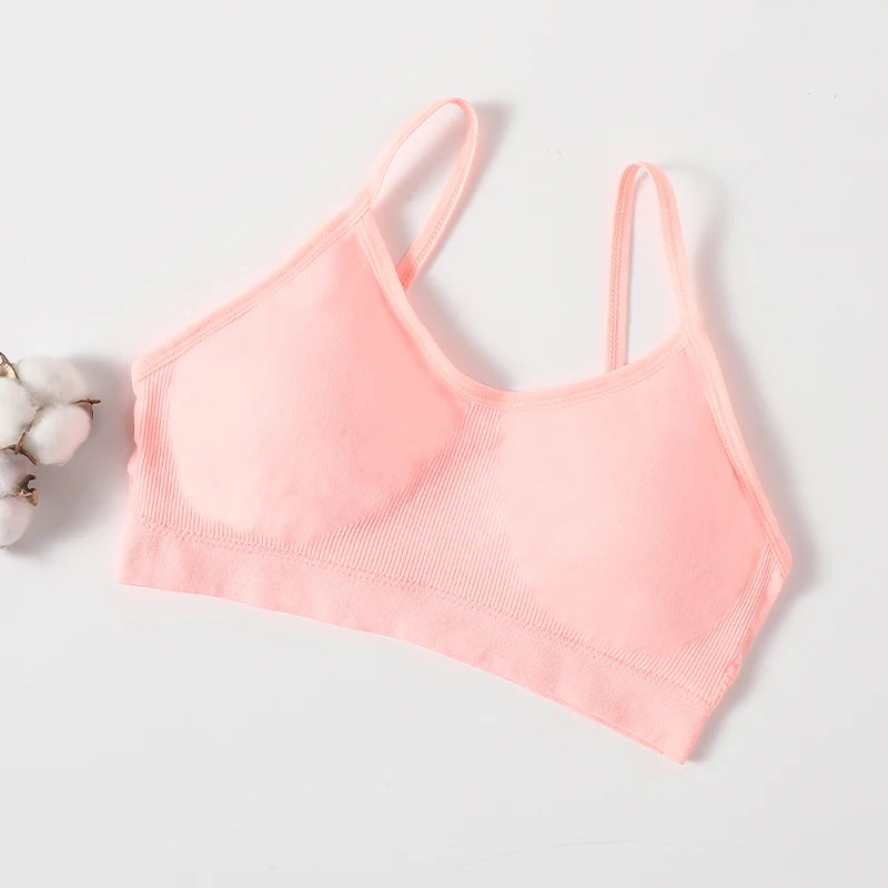 Bralette camisole côtelée froncée