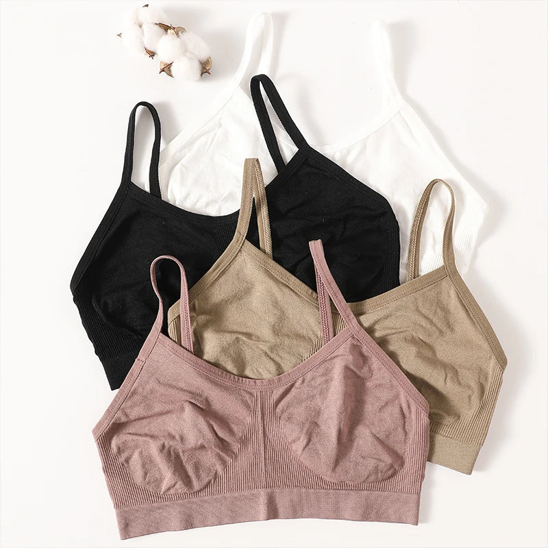 Ribbed Ruched Camisole Bralette