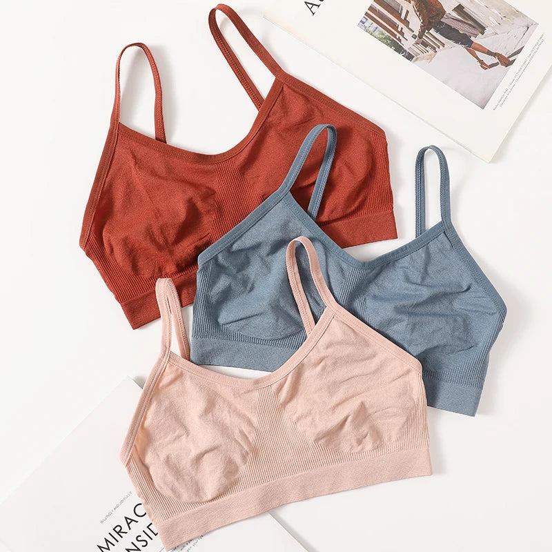 Ribbed Ruched Camisole Bralette