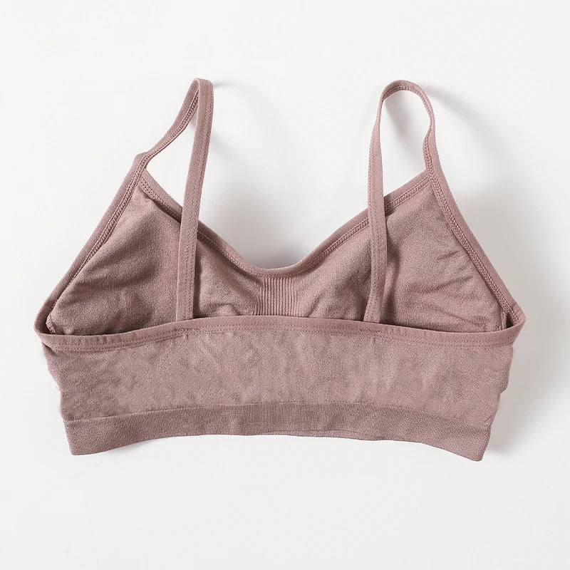 Ribbed Ruched Camisole Bralette