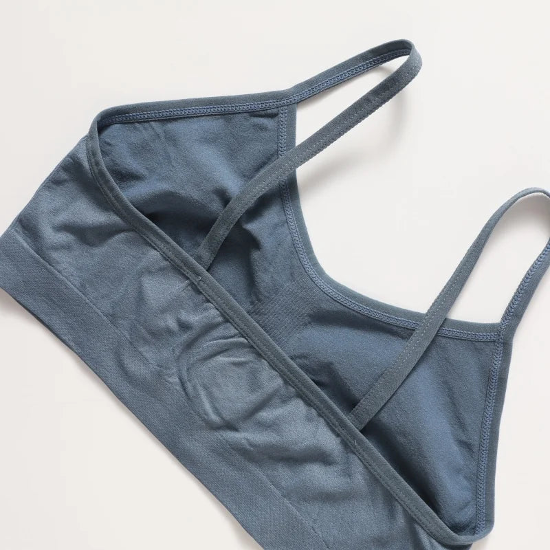 Ribbed Ruched Camisole Bralette