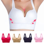 Wireless Ribbed Sports Bra