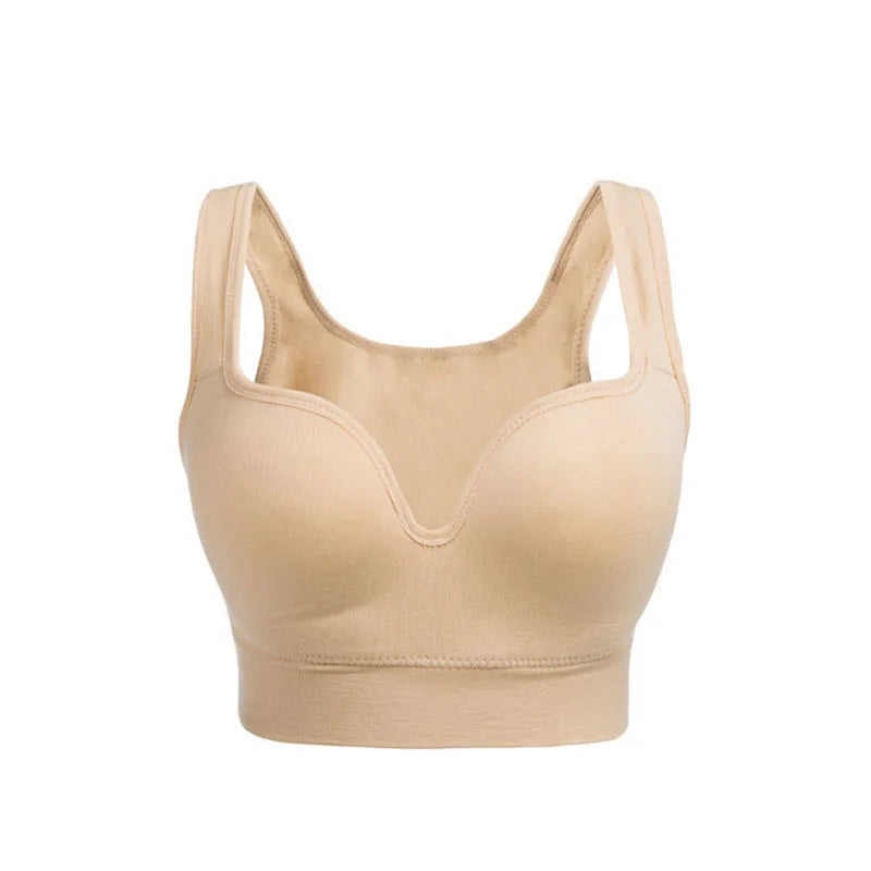 Brassière de sport côtelée sans armatures
